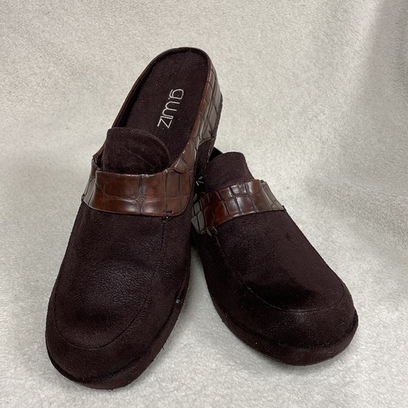 G.Wiz Suede-look Slip On Mules In Brown Women's US 8M, Excellent Condition! - Picture 1 of 9